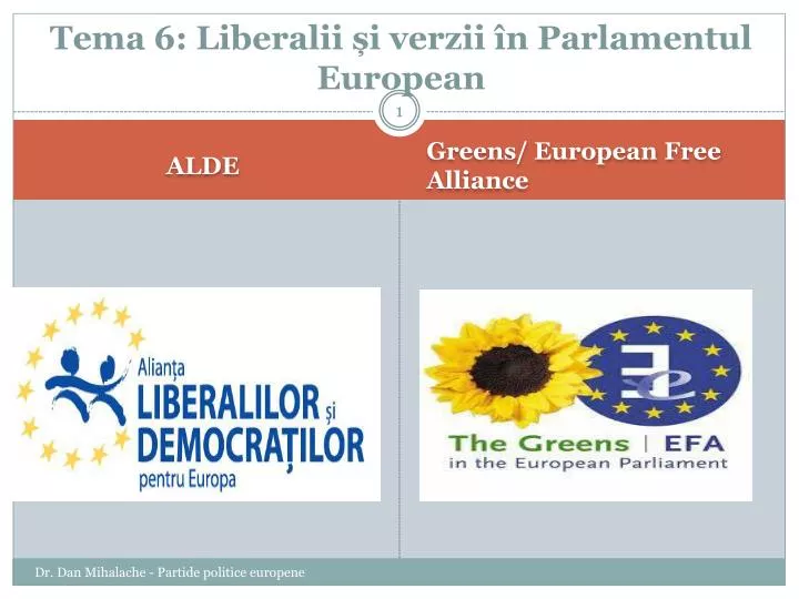 tema 6 liberalii i verzii n parlamentul european