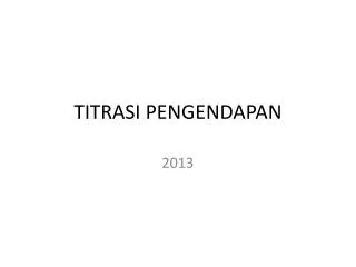 titrasi pengendapan