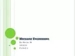 Mechanic Engineering - slide 1