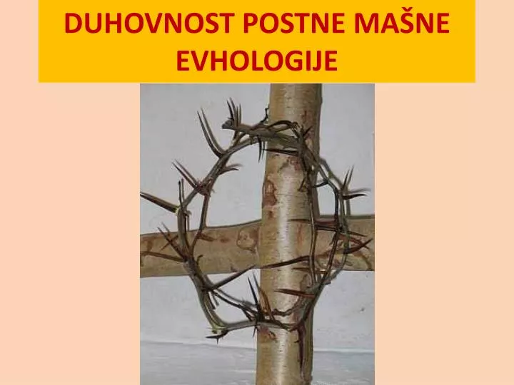 duhovnost postne ma ne evhologije