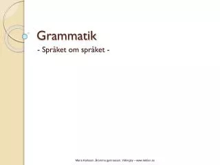grammatik
