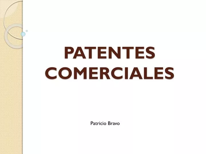 patentes comerciales