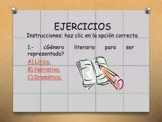 ejercicios instrucciones haz clic en la opci n correcta