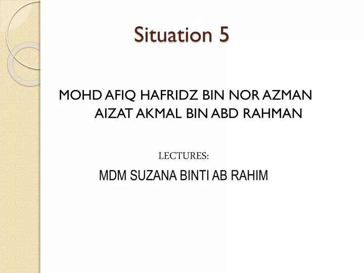 situation 5