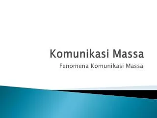 komunikasi massa