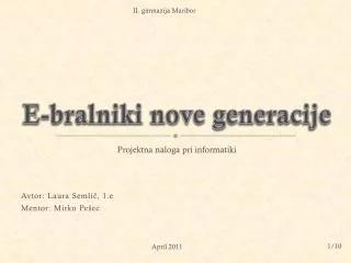 e bralniki nove generacije