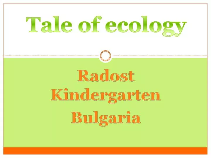 radost kindergarten bulgaria