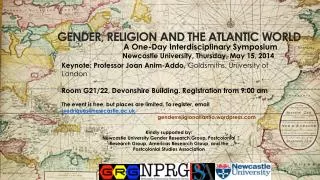 GENDER, RELIGION AND THE ATLANTIC WORLD