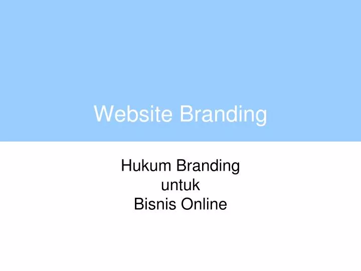 website branding