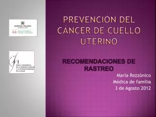prevenci n del c ncer de cuello uterino recomendaciones de rastreo