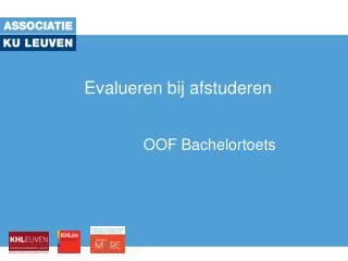 evalueren bij afstuderen