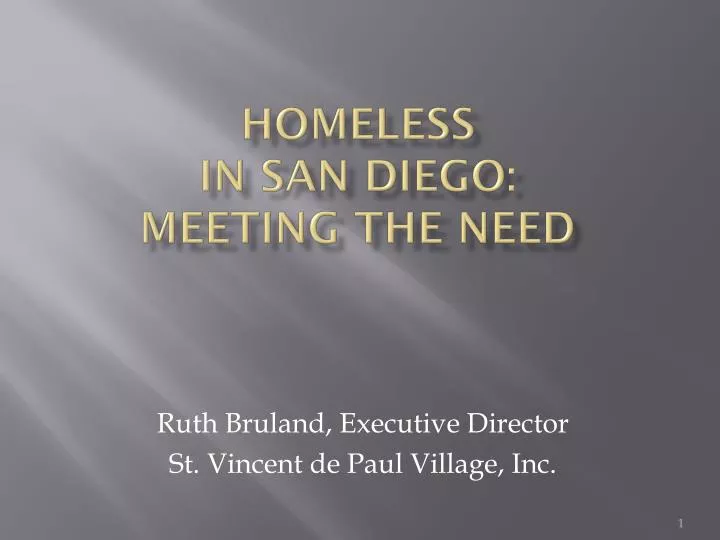homeless in san diego meeting the need