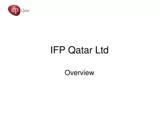 IFP Qatar Ltd