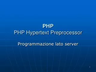 php php hypertext preprocessor