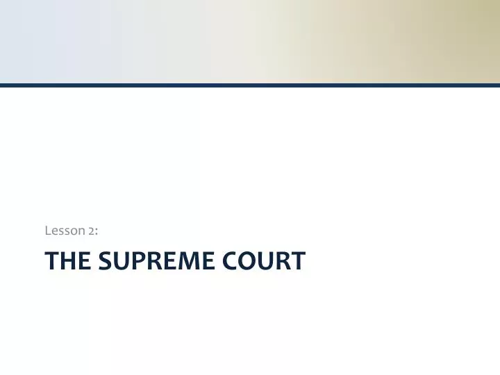 the supreme court