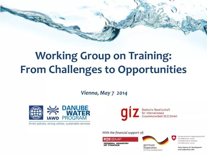 working group on training from challenges to opportunities