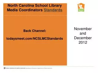 North Carolina School Library Media Coordinators Standards