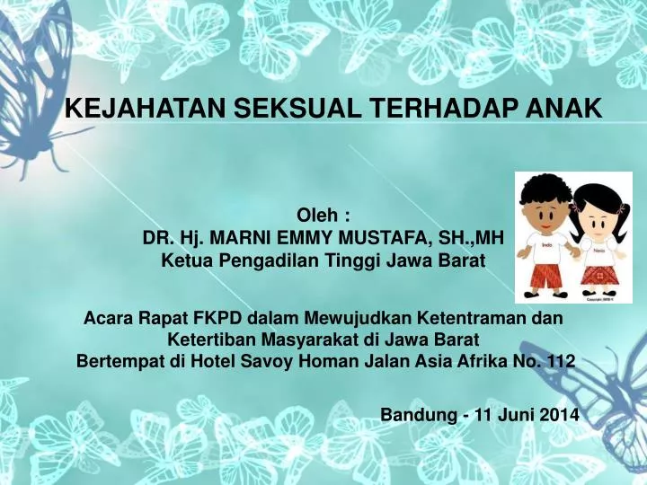 kejahatan seksual terhadap anak