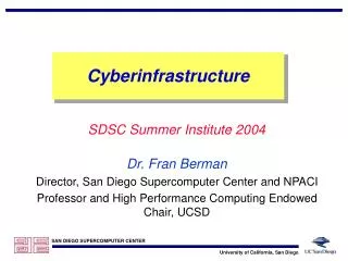 Cyberinfrastructure