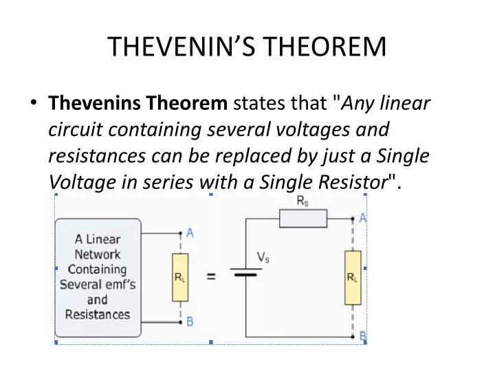 thevenin s theorem
