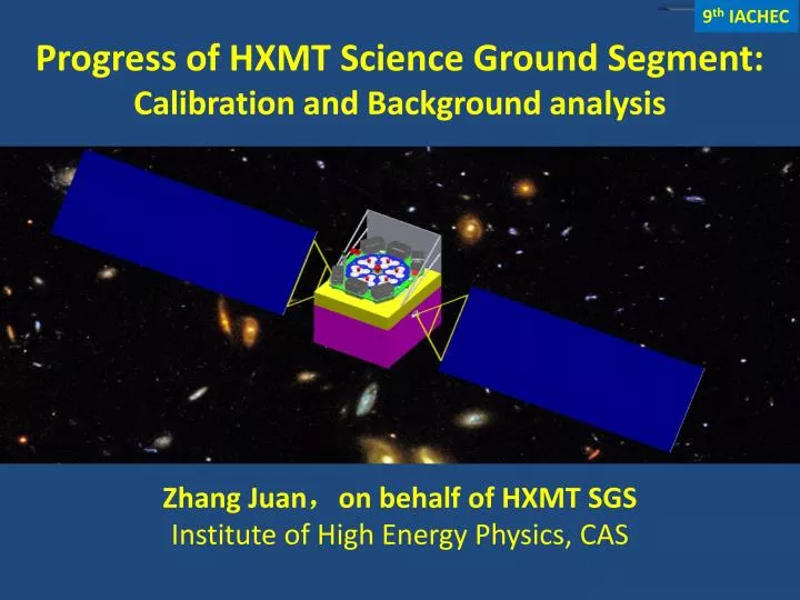 progress of hxmt science ground segment calibration and background analysis