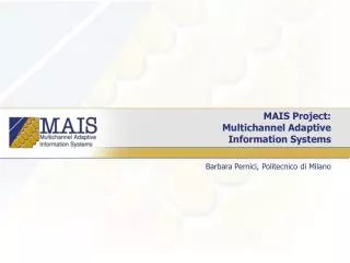 MAIS Project: Multichannel Adaptive Information Systems