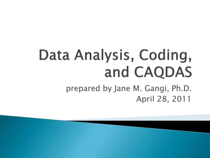 data analysis coding and caqdas