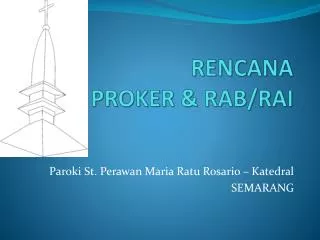 rencana proker rab rai