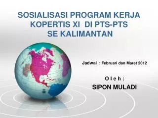 sosialisasi program kerja kopertis xi di pts pts se kal imantan