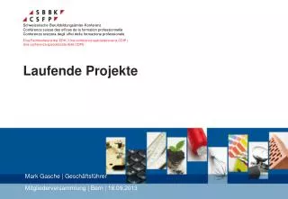 laufende projekte