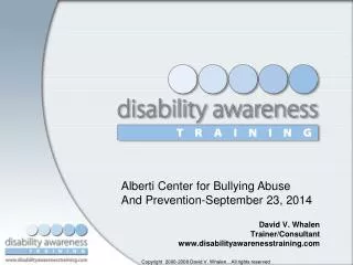 David V. Whalen Trainer/Consultant disabilityawarenesstraining