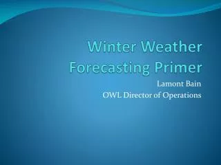winter weather forecasting primer