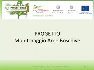 progetto monitoraggio aree boschive