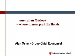 Alan Oster - Group Chief Economist