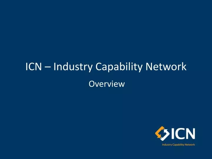 icn industry capability network