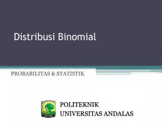 distribusi binomial