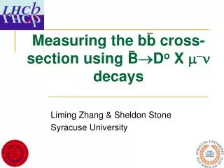 Measuring the bb cross-section using B ? D o X m - n decays