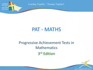 PAT - MATHS