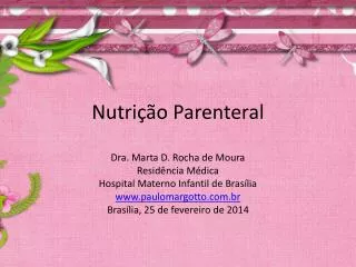 nutri o parenteral