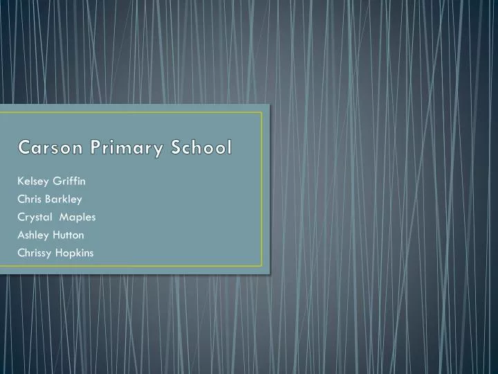 carson primary school