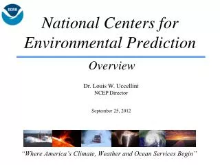 National Centers for Environmental Prediction