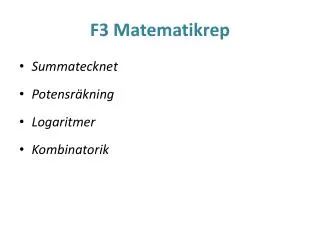 f3 matematikrep