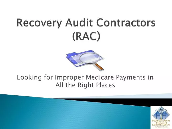 recovery audit contractors rac