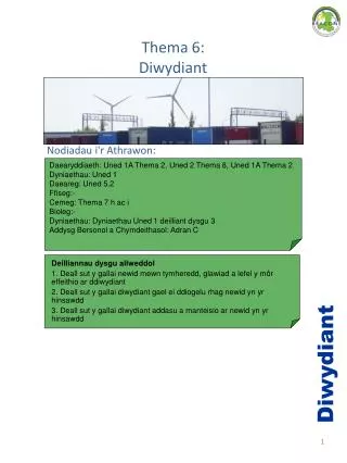 thema 6 diwydiant
