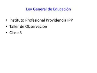 ley general de educaci n