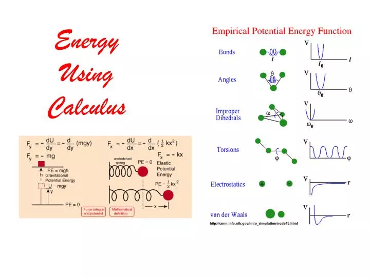 energy using calculus