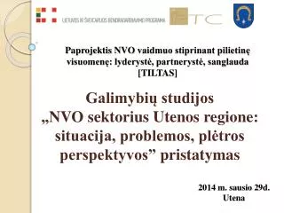 paprojektis nvo vaidmuo stiprinant pilietin visuomen lyderyst partneryst sanglauda tiltas