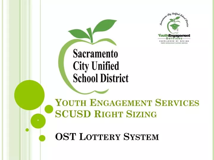 youth engagement services scusd right sizing ost lottery system