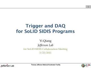 Trigger and DAQ for SoLID SIDIS Programs