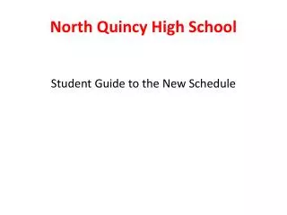 North Quincy High School